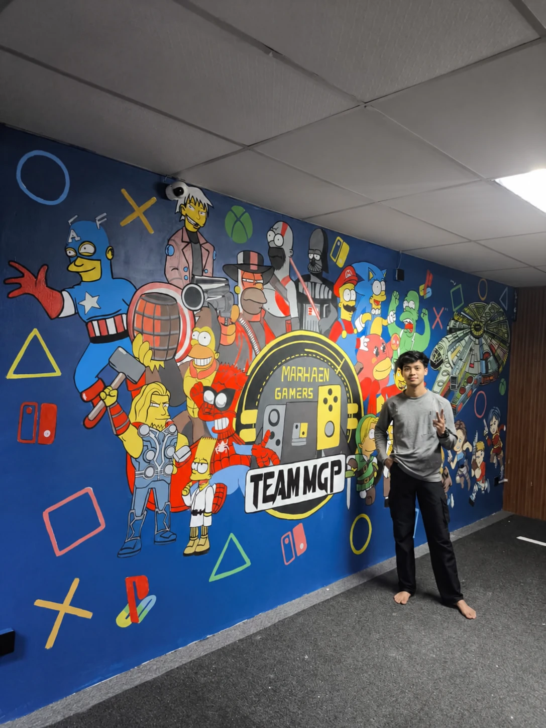 Marhaen Gamers · TEAM MGP — mural siap